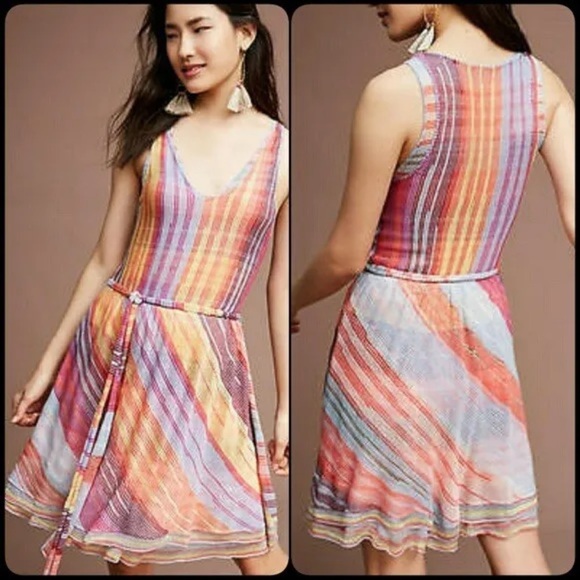 Anthropologie Cecilia Prado Rainbow Reverie Knit Dress - Picture 1 of 8
